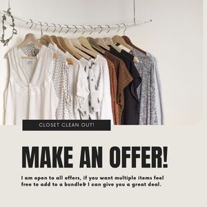 Make an Offer! Closet Clean Out